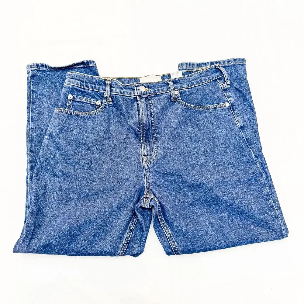 Everlane The Original Cheeky Jean Zip Fly Straight Leg Denim Size 32 Short - Picture 4 of 9